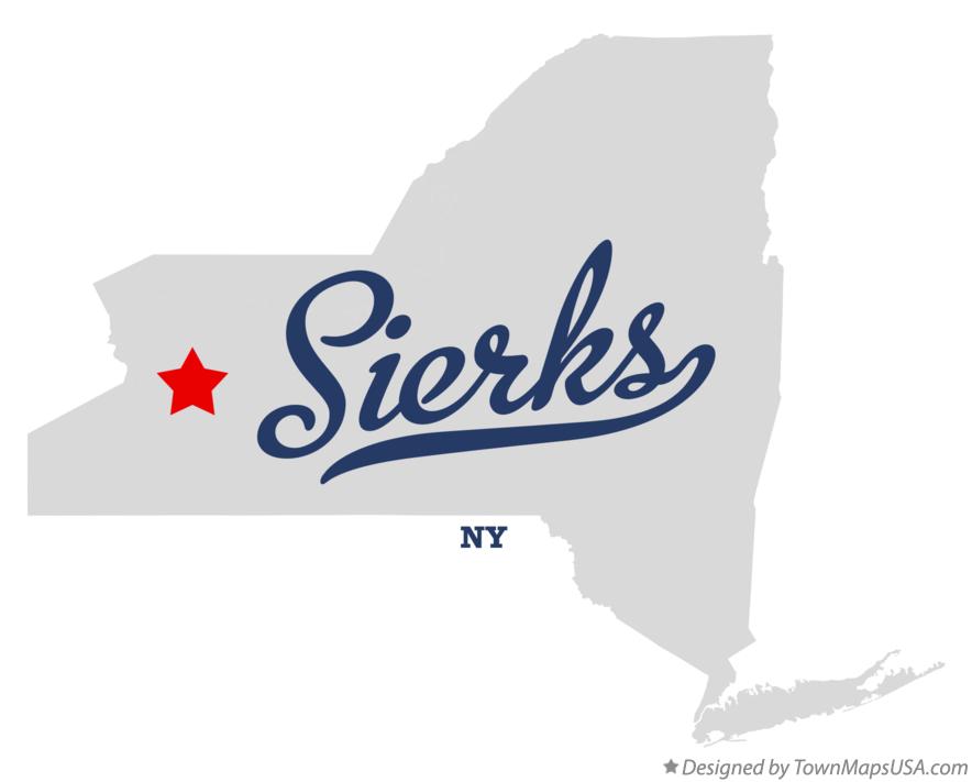 Map of Sierks New York NY