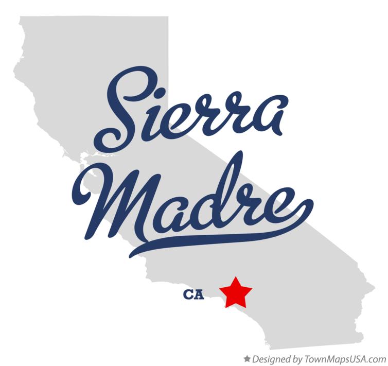 Map of Sierra Madre California CA