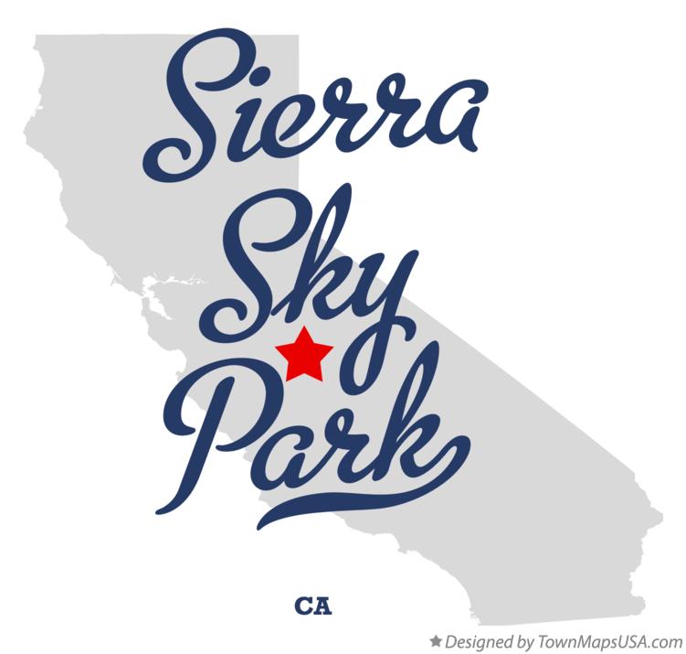 Map of Sierra Sky Park California CA