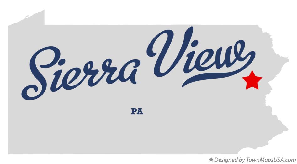 Map of Sierra View Pennsylvania PA