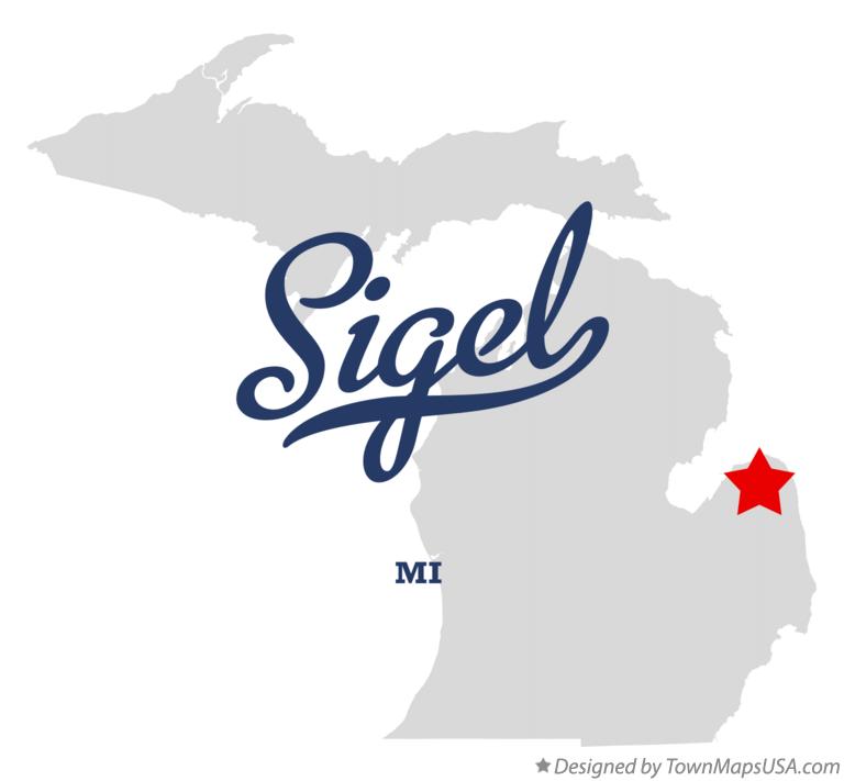 Map of Sigel Michigan MI