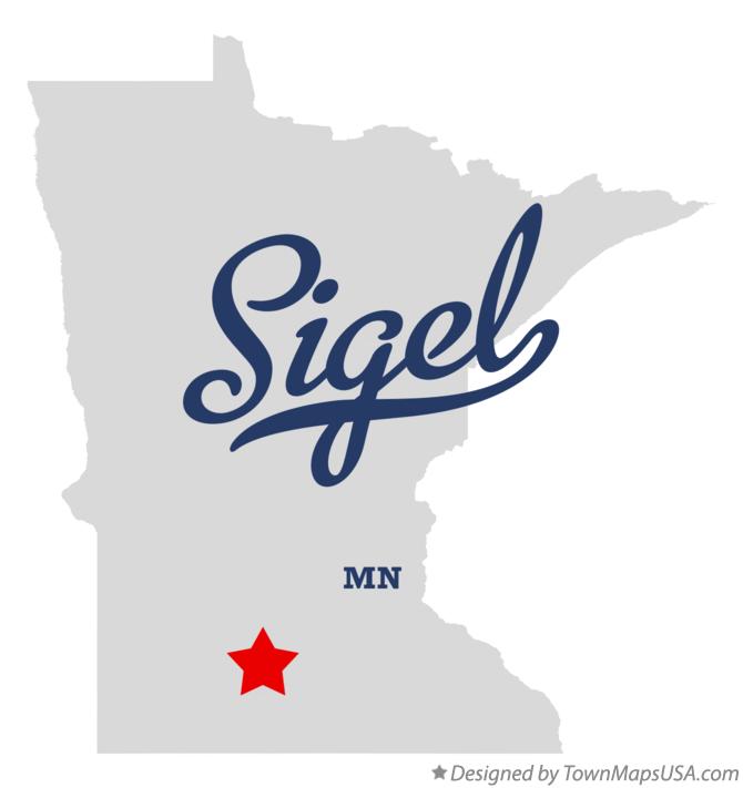 Map of Sigel Minnesota MN
