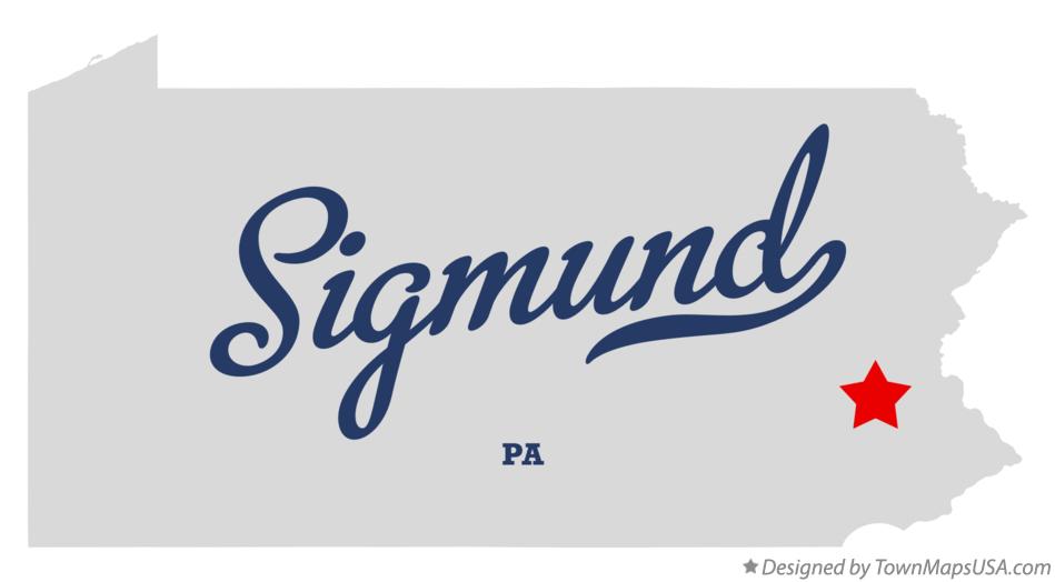 Map of Sigmund Pennsylvania PA
