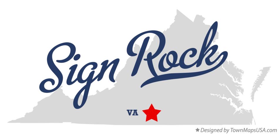 Map of Sign Rock Virginia VA