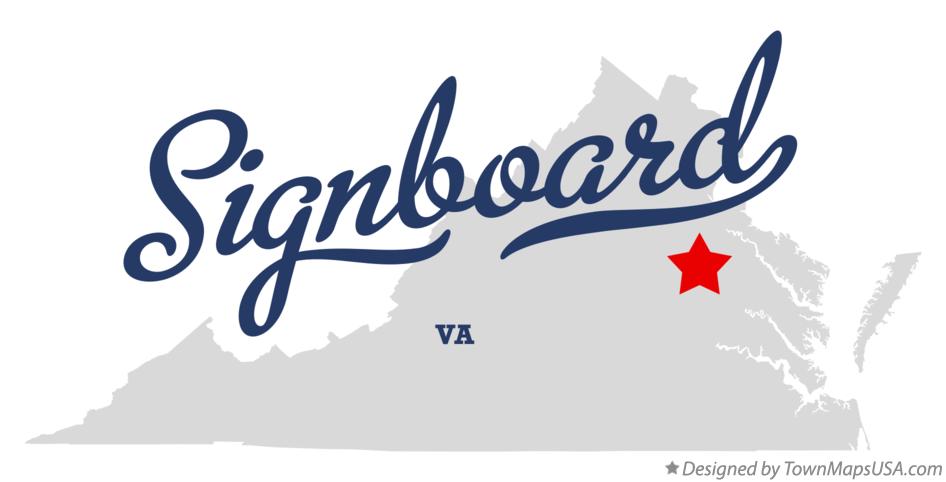 Map of Signboard Virginia VA