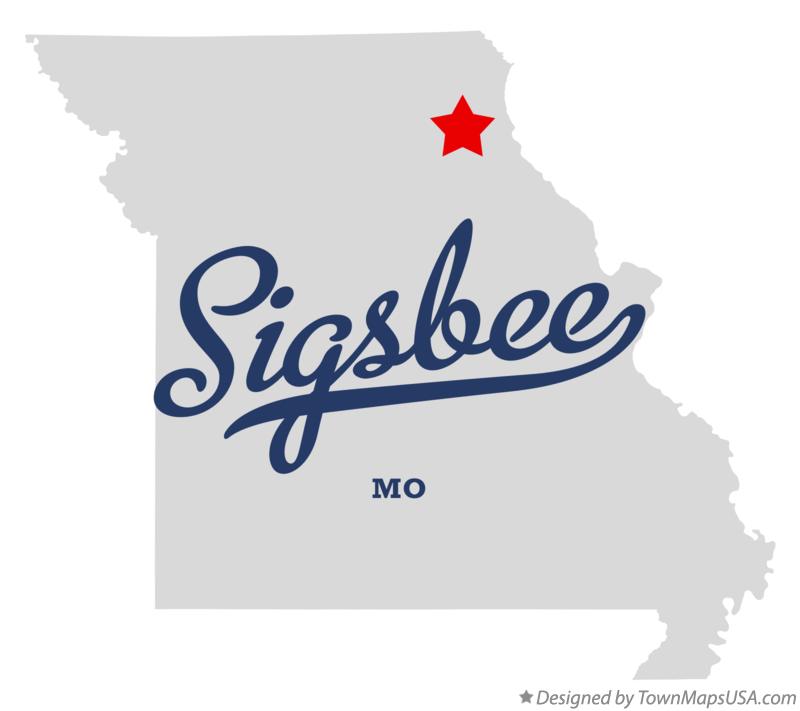 Map of Sigsbee Missouri MO