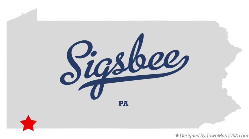 Map of Sigsbee Pennsylvania PA