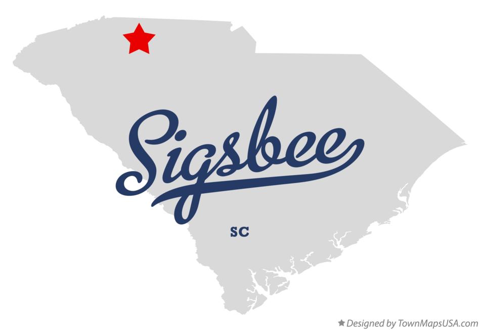 Map of Sigsbee South Carolina SC