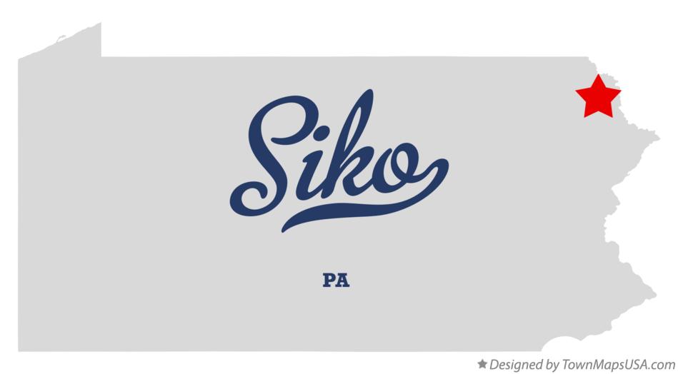Map of Siko Pennsylvania PA