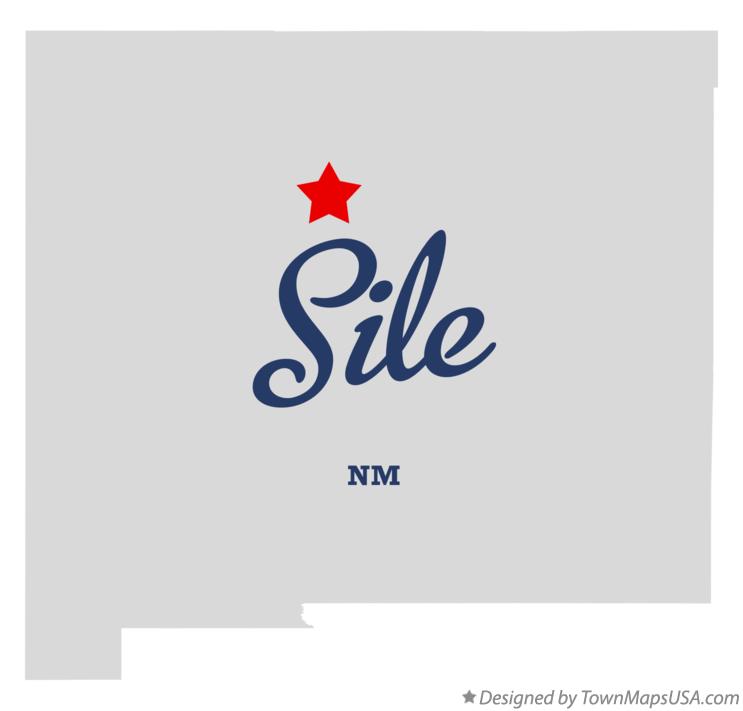 Map of Sile New Mexico NM