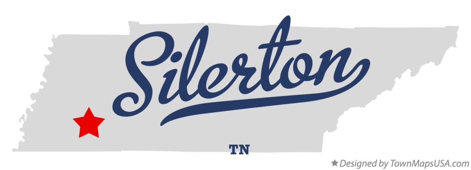 Map of Silerton Tennessee TN