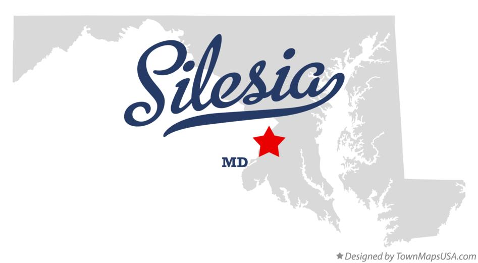 Map of Silesia Maryland MD