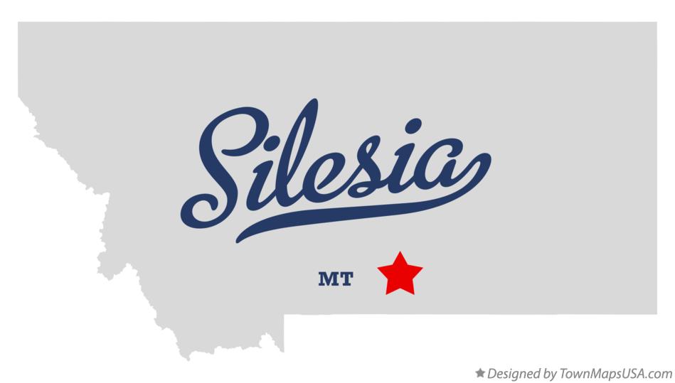 Map of Silesia Montana MT