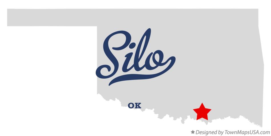 Map of Silo Oklahoma OK