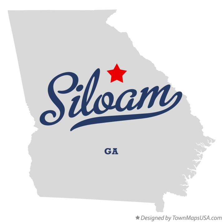 Map of Siloam Georgia GA