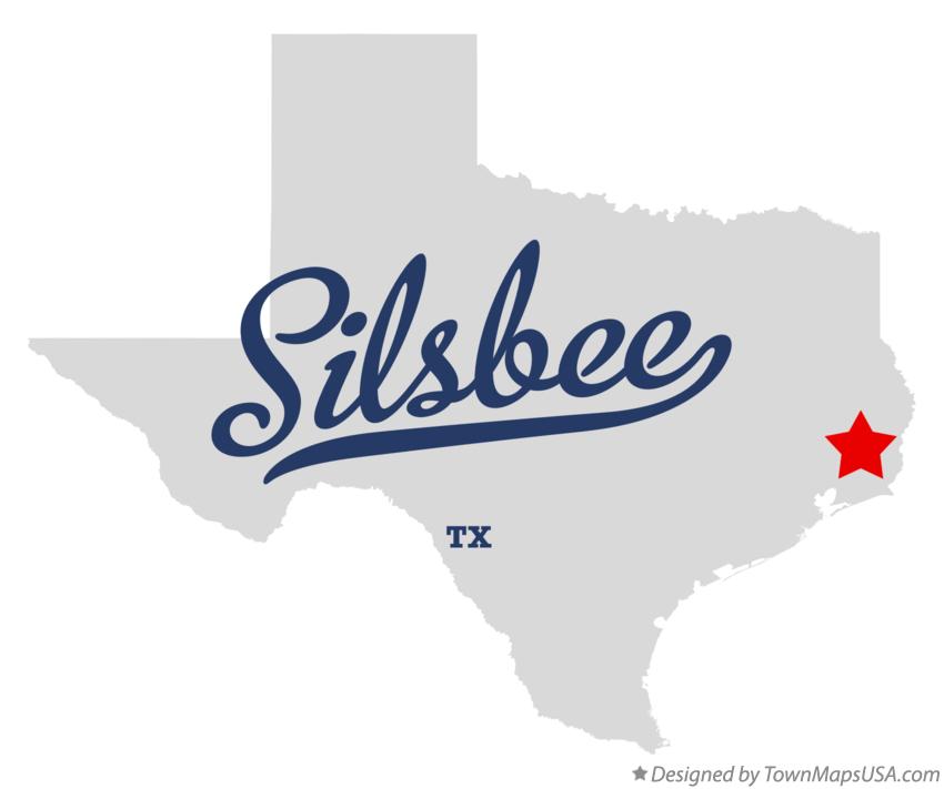 Map of Silsbee Texas TX