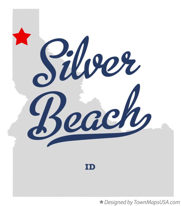 Map of Silver Beach Idaho ID