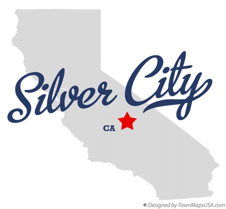 Map of Silver City California CA