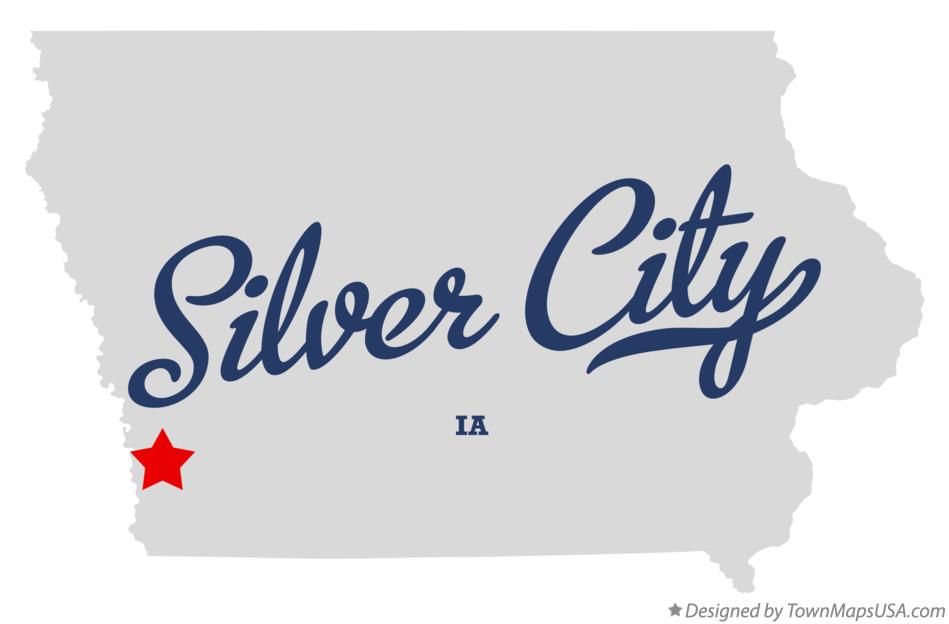 Map of Silver City Iowa IA