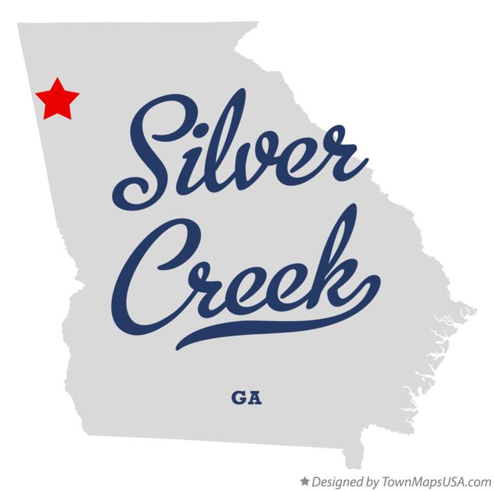 Map of Silver Creek Georgia GA