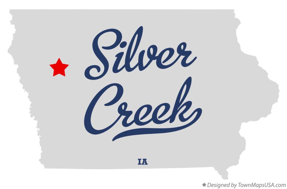 Map of Silver Creek Iowa IA