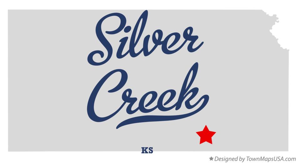 Map of Silver Creek Kansas KS