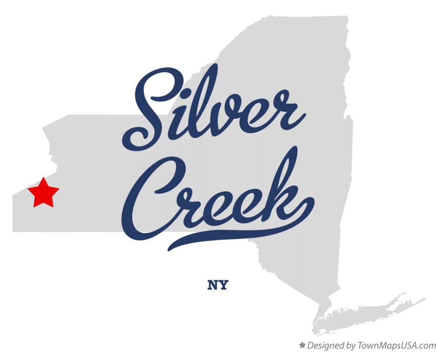 Map of Silver Creek New York NY