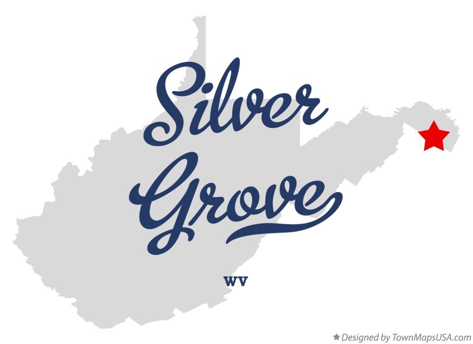 Map of Silver Grove West Virginia WV