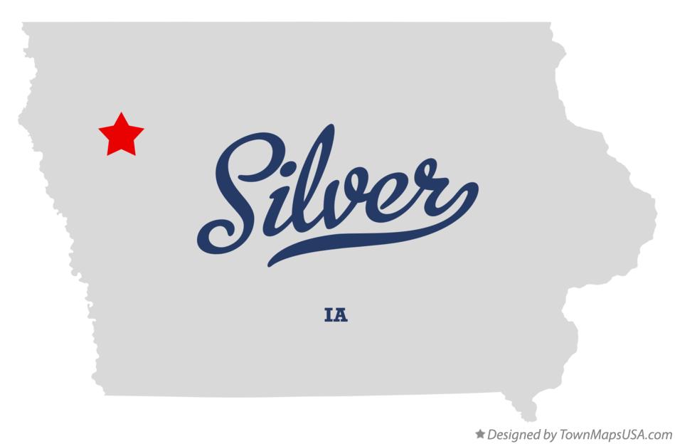 Map of Silver Iowa IA