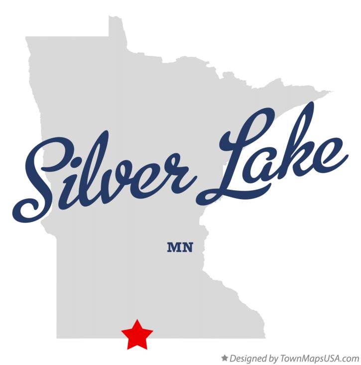 Map of Silver Lake Minnesota MN