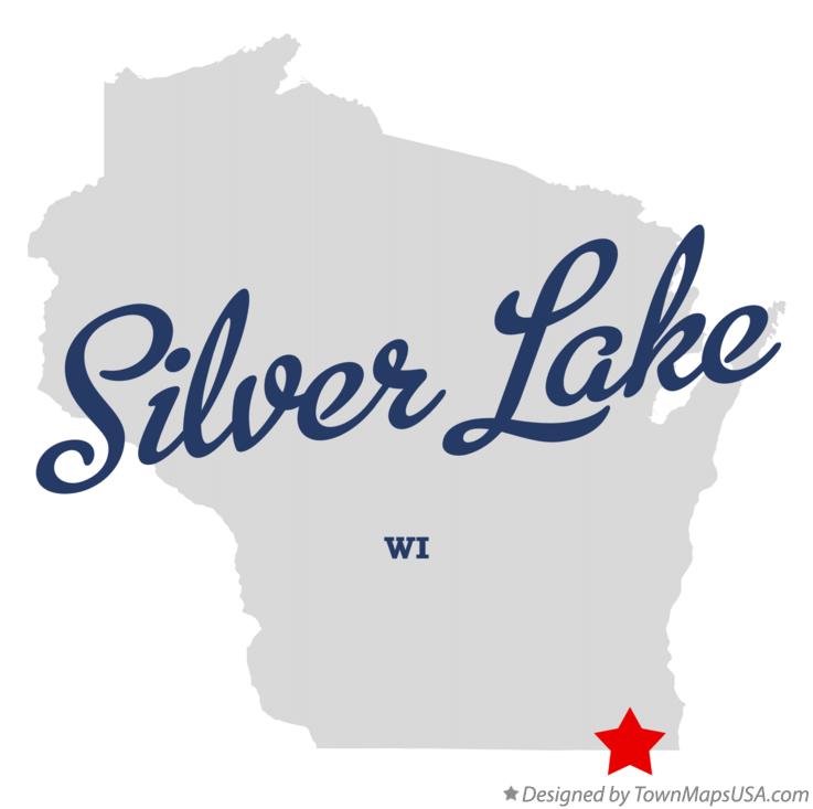 Map of Silver Lake Wisconsin WI