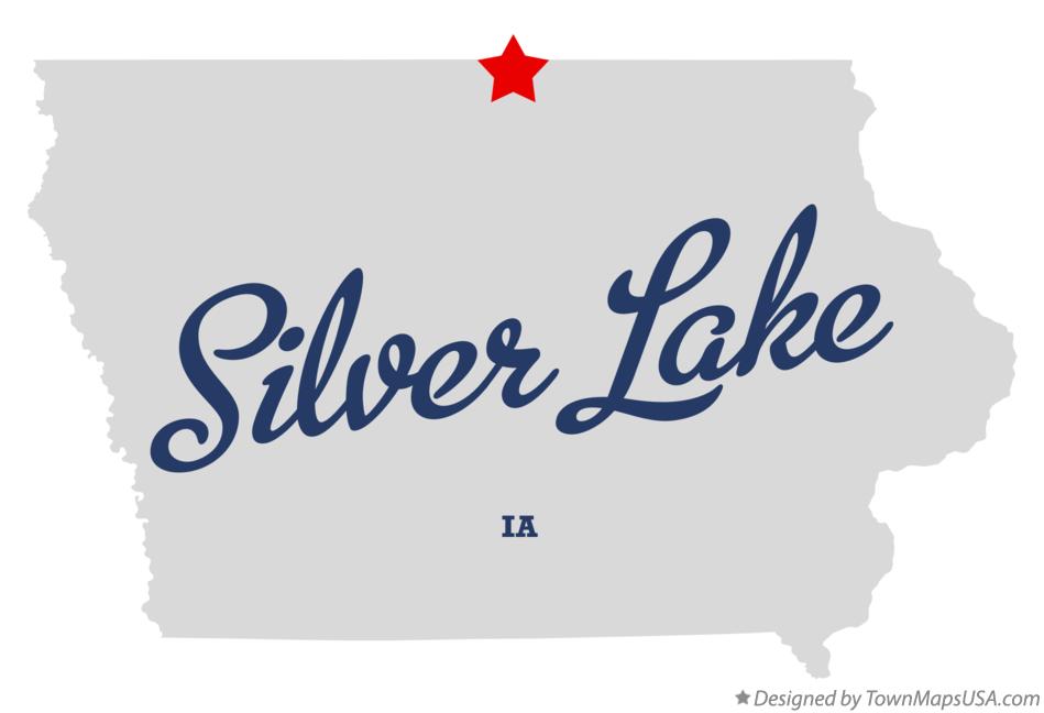 Map of Silver Lake Iowa IA