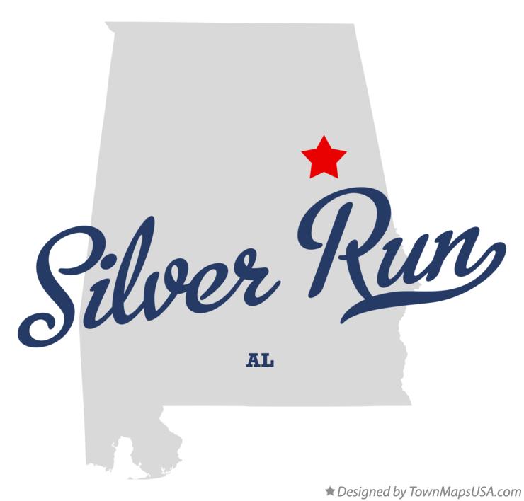 Map of Silver Run Alabama AL