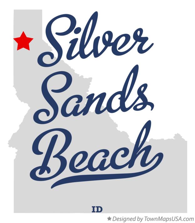 Map of Silver Sands Beach Idaho ID