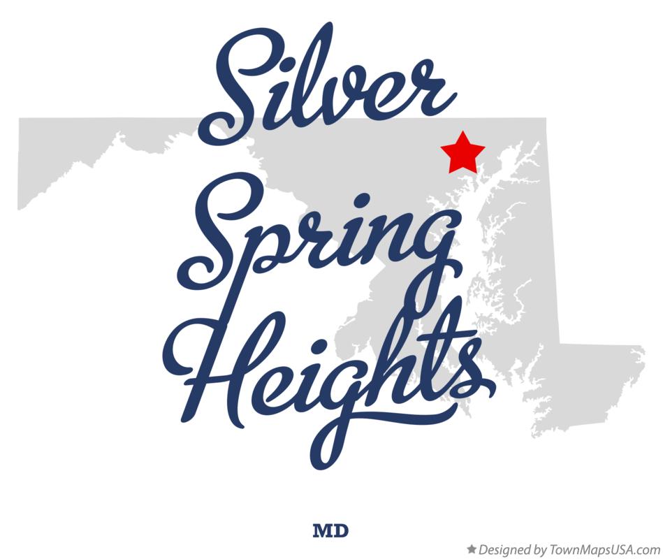Map of Silver Spring Heights Maryland MD