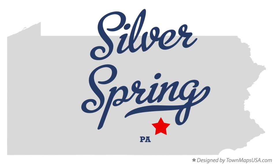 Map of Silver Spring Pennsylvania PA