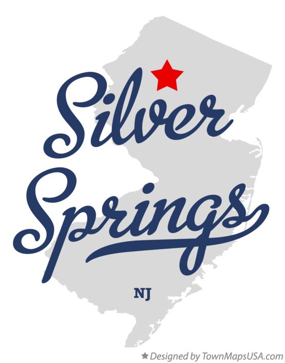 Map of Silver Springs New Jersey NJ