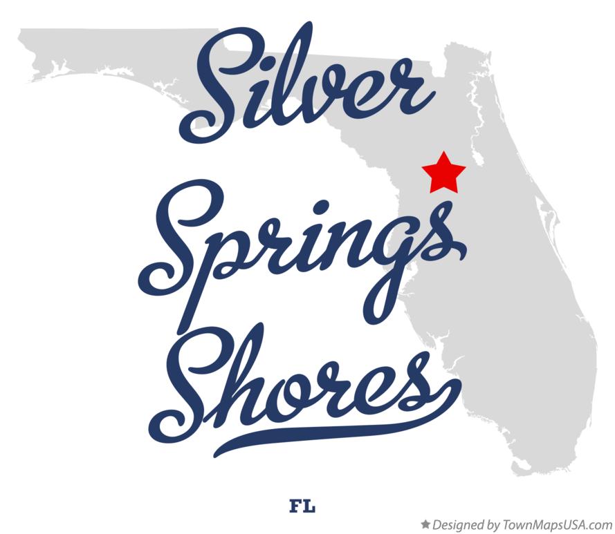 Map of Silver Springs Shores Florida FL