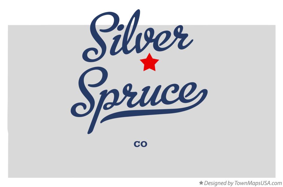 Map of Silver Spruce Colorado CO