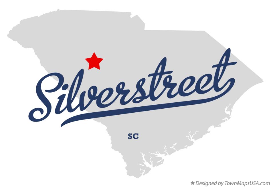 Map of Silverstreet South Carolina SC