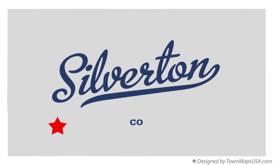 Map of Silverton Colorado CO