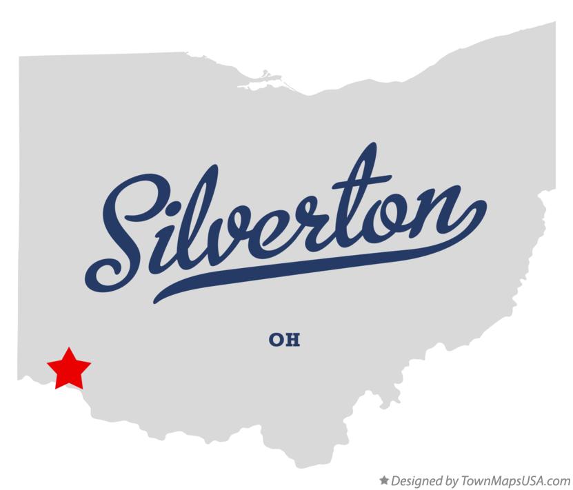Map of Silverton Ohio OH