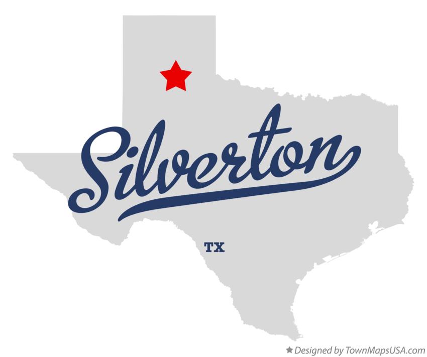 Map of Silverton Texas TX