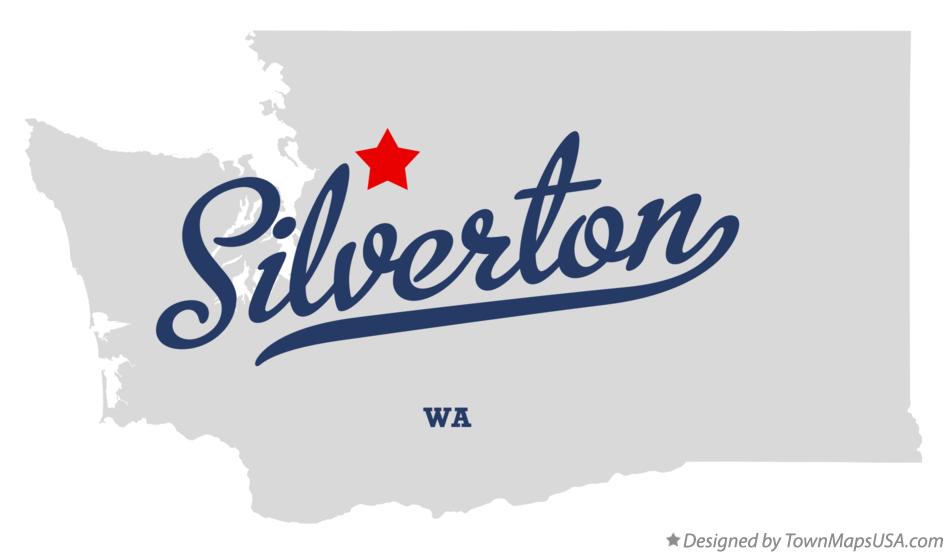 Map of Silverton Washington WA