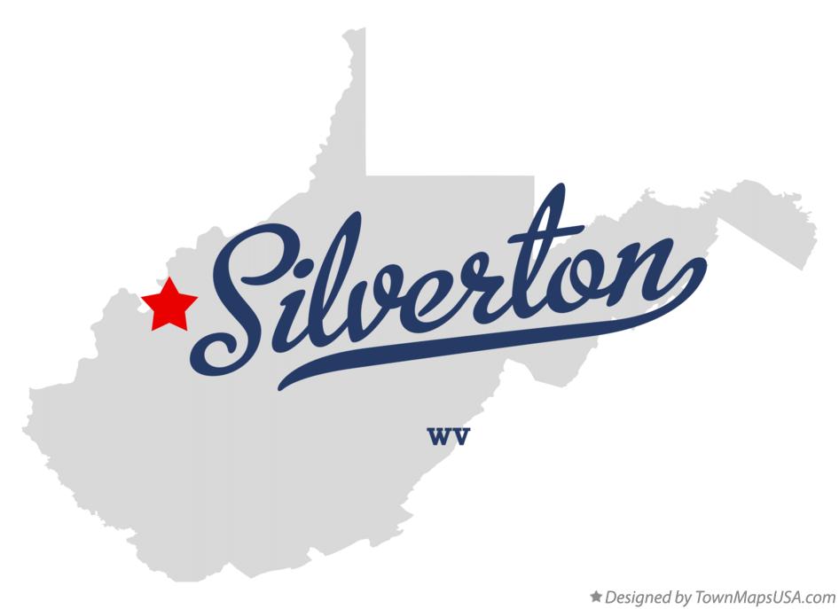 Map of Silverton West Virginia WV