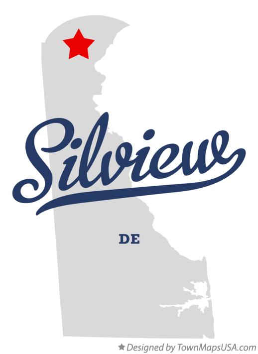 Map of Silview Delaware DE