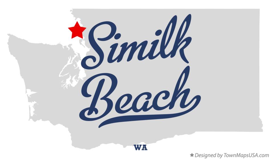 Map of Similk Beach Washington WA