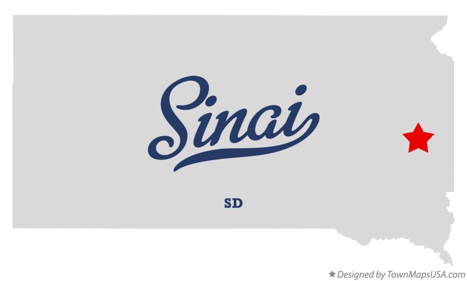 Map of Sinai South Dakota SD