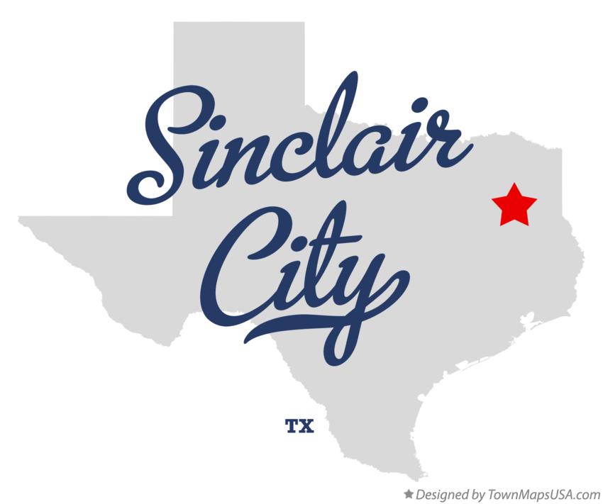 Map of Sinclair City Texas TX