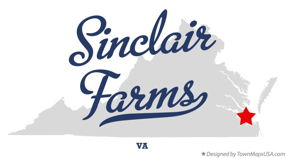 Map of Sinclair Farms Virginia VA